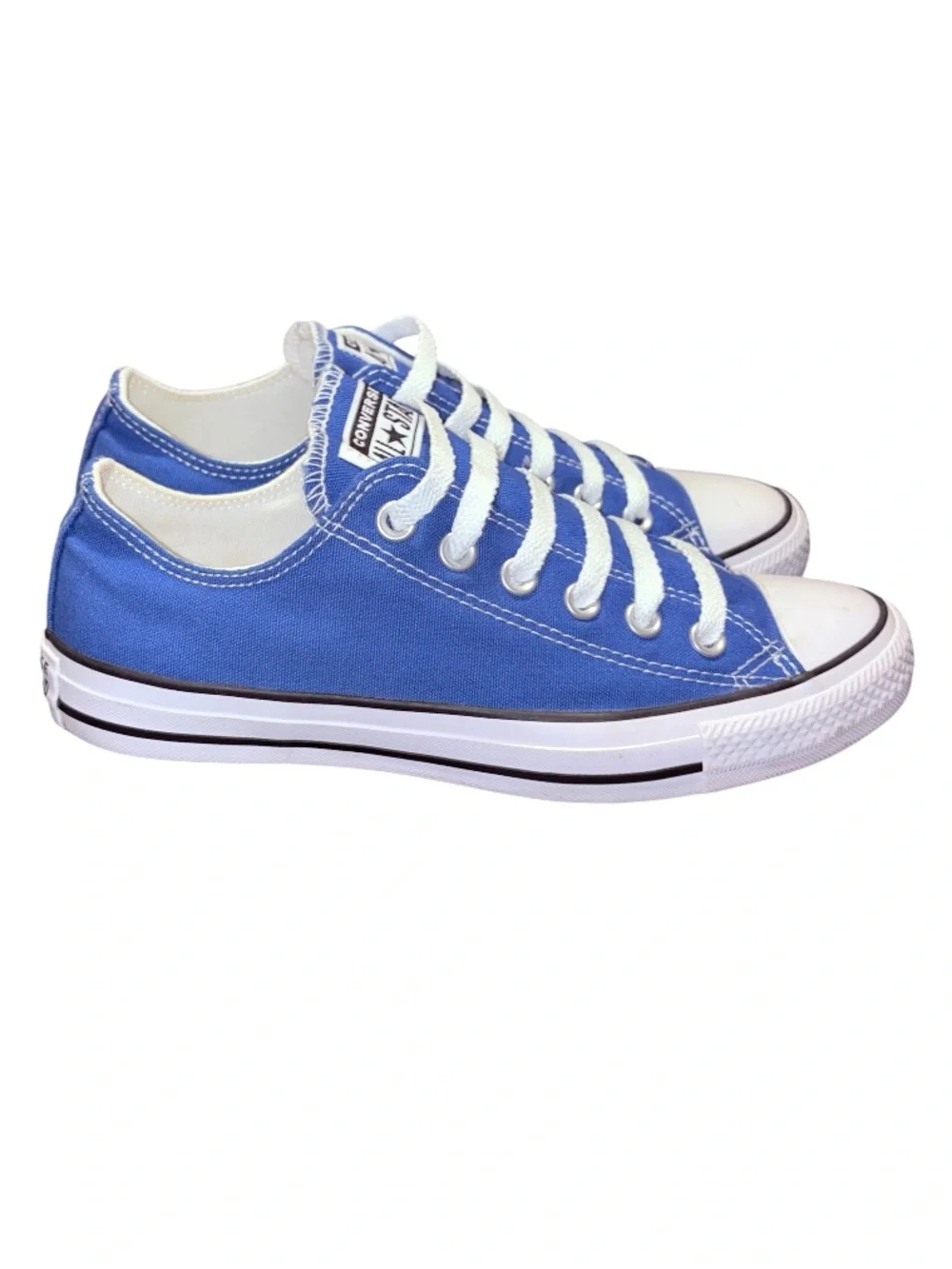Converse Dodger Blue (Chucks) Low Top Canvas Sneakers LIKE NEW! - Picture 4 of 6
